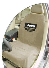 Jeep Tan Grille Car Seat Cover Towel