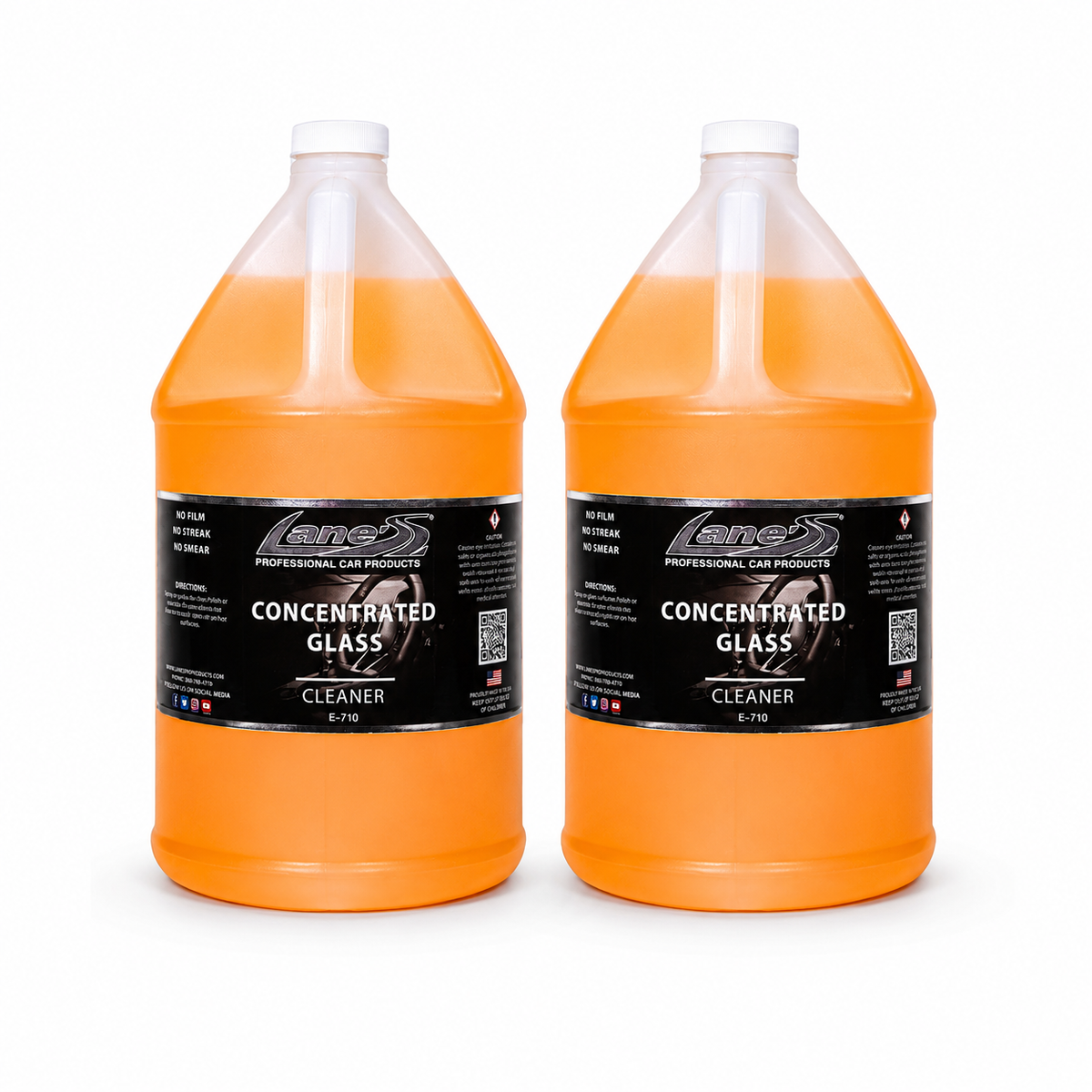 Concentrated Auto Glass Cleaner Bundle – Tint-Safe, Streak-Free, Removes Smoke Residue