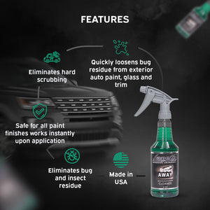 Bug Away Cleaner Safe for Paint & Clear Coats