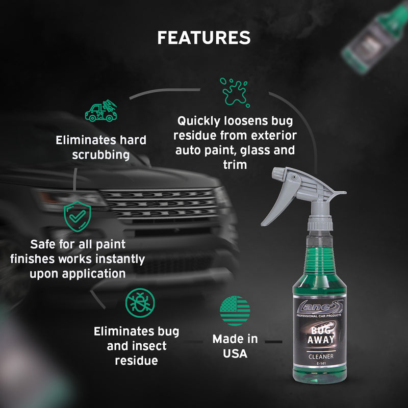 Bug Away Cleaner Safe for Paint & Clear Coats