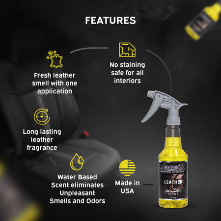 Leather Car Air Freshener Spray Long-Lasting Auto Scent