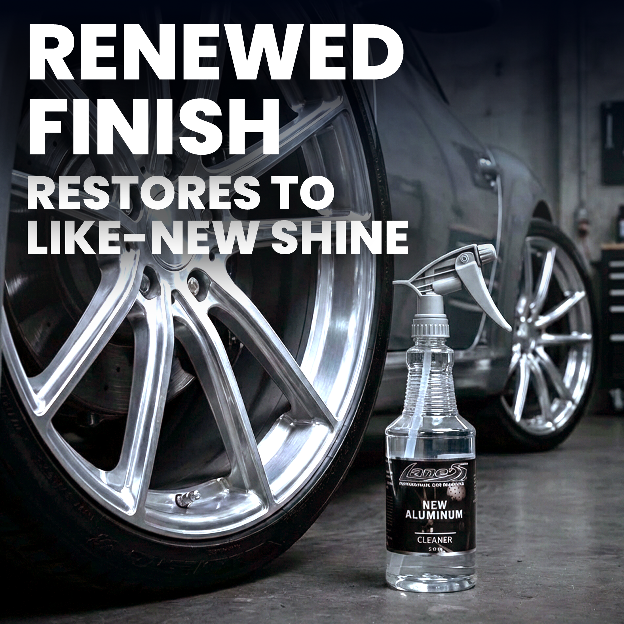 Aluminum Wheel Cleaner & Brightener – Eliminates Rust, Brake Dust & Oxidation