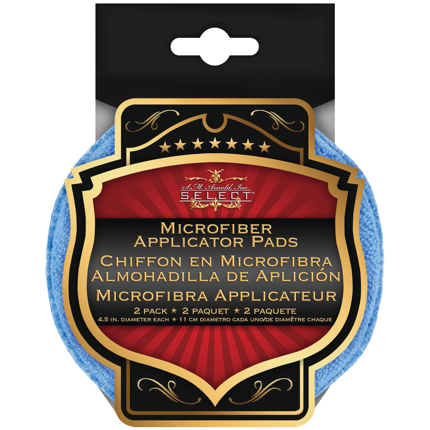 Microfiber Round Wax Applicator 2 Pack