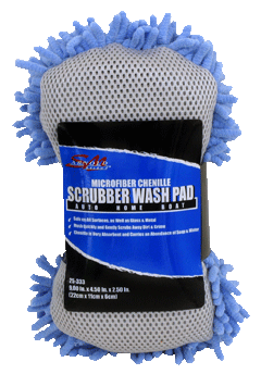 Microfiber Chenille Scrubber Wash Pad