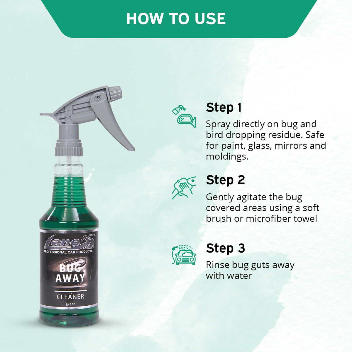 Bug Away Cleaner Safe for Paint & Clear Coats