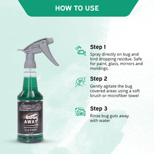 Bug Away Cleaner Safe for Paint & Clear Coats