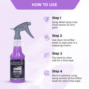 Show Room Shine Quick Detailer Spray