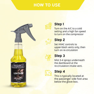 Leather Car Air Freshener Spray Long-Lasting Auto Scent