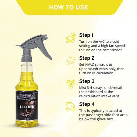 Leather Car Air Freshener Spray Long-Lasting Auto Scent