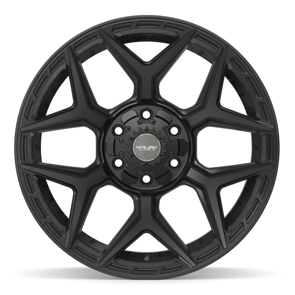 4PLAY 4P06 20x10 6x135 + 6x139.7 -18et Satin Black Wheel