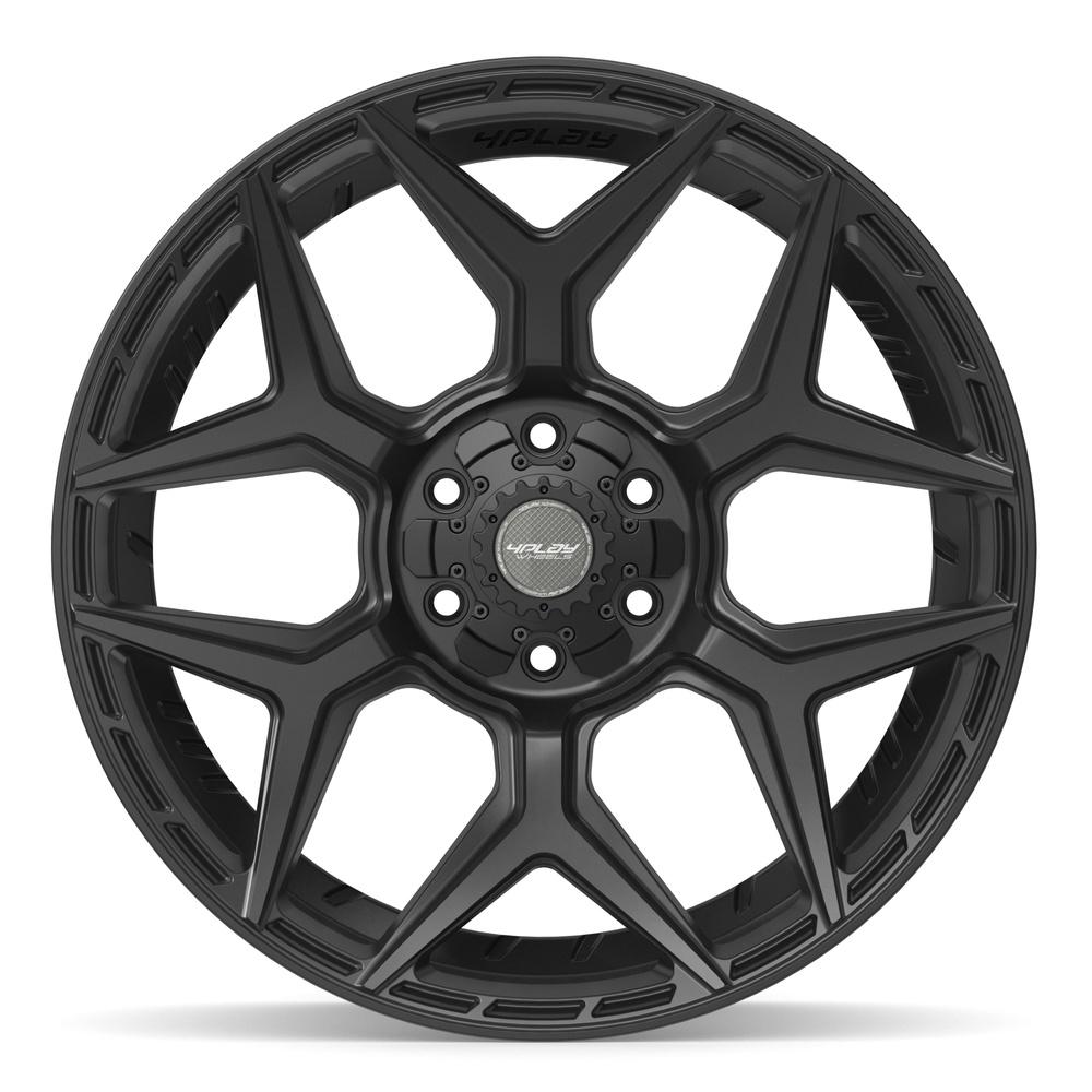 4PLAY 4P06 22x9 6x135 + 6x139.7 12et Satin Black Wheel