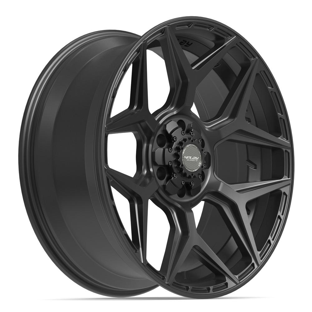 4PLAY 4P06 22x9 6x135 + 6x139.7 12et Satin Black Wheel
