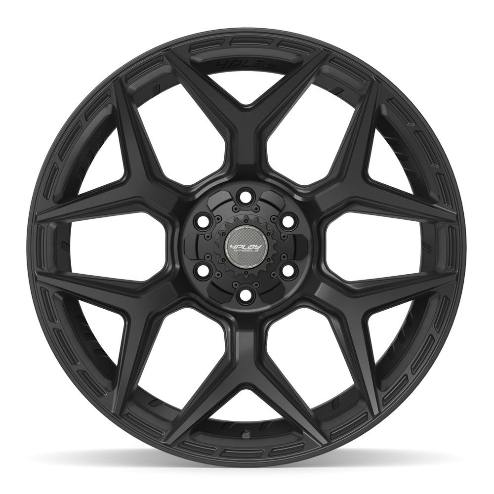 4PLAY 4P06 22x10 6x135 + 6x139.7 -18et Satin Black Wheel