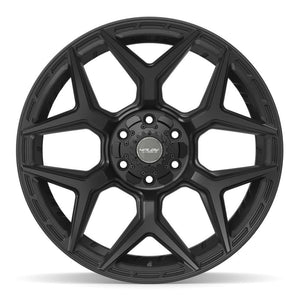 4PLAY 4P06 22x10 6x135 + 6x139.7 -18et Satin Black Wheel