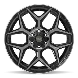 4PLAY 4P06 22x10 6x135 + 6x139.7 -18et Gloss Black Brushed with Tinted Clear Wheel