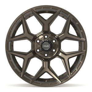 4PLAY 4P06 22x10 6x135 + 6x139.7 -18et Satin Bronze Wheel