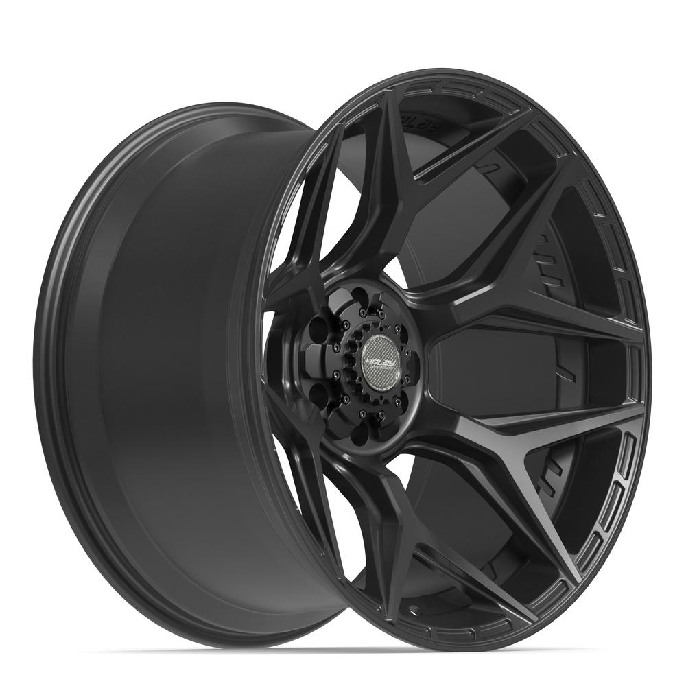 4PLAY 4P06 22x12 6x135 + 6x139.7 -44et Satin Black Wheel