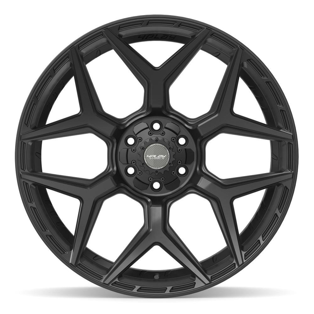 4PLAY 4P06 24x10 6x135 + 6x139.7 18et Satin Black Wheel