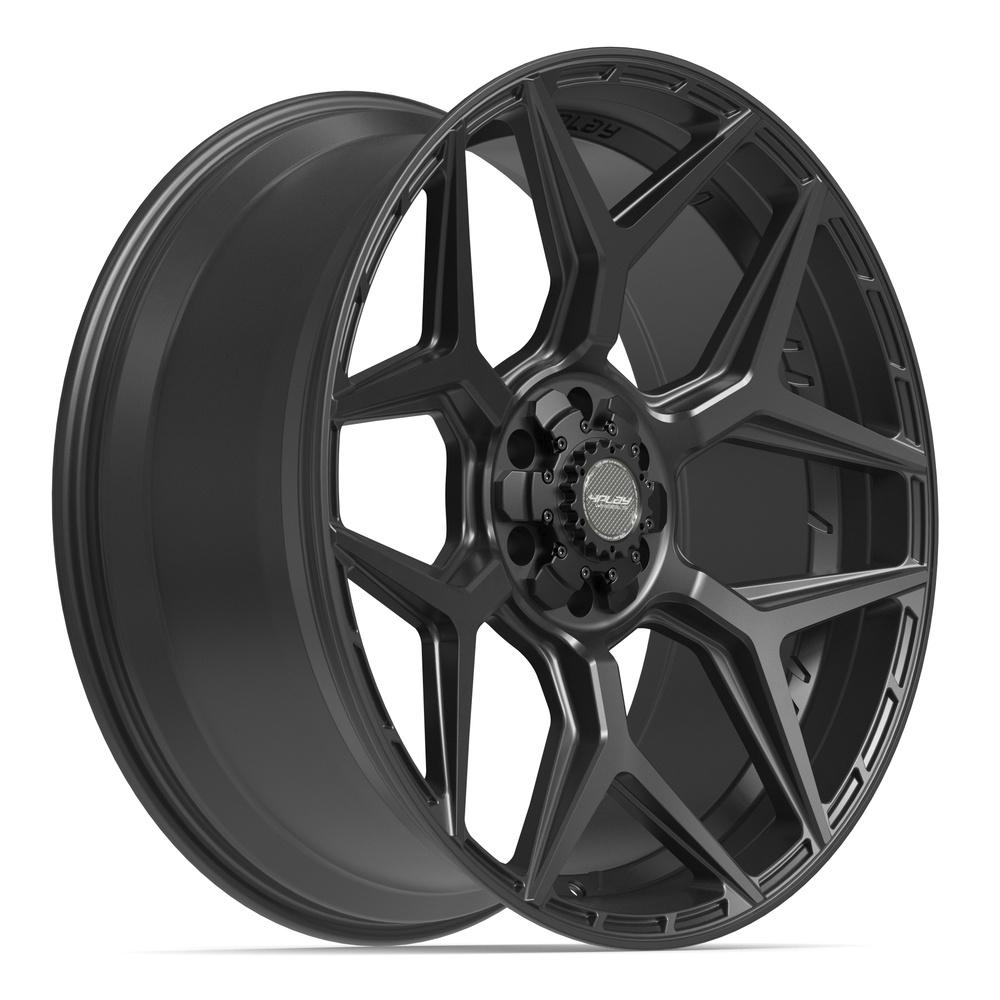 4PLAY 4P06 24x10 6x135 + 6x139.7 18et Satin Black Wheel