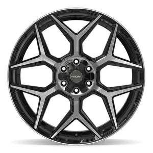 4PLAY 4P06 24x10 6x135 + 6x139.7 18et Gloss Black Brushed with Tinted Clear Wheel