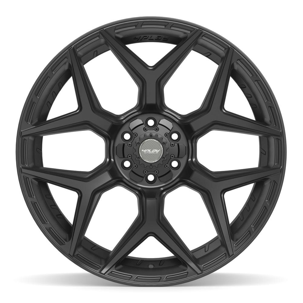 4PLAY 4P06 24x12 6x135 + 6x139.7 -44et Satin Black Wheel