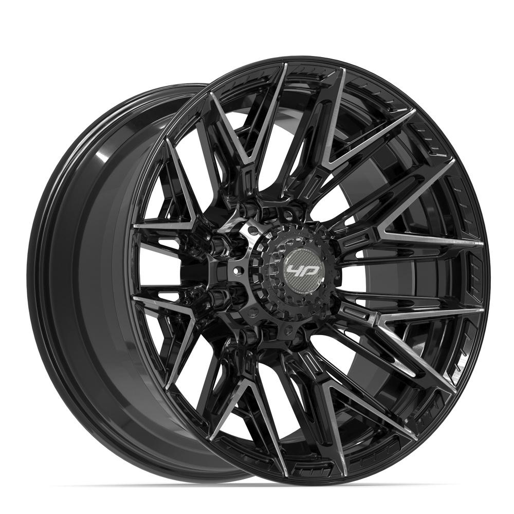 4PLAY 4P40 20x10 8x165.1 -18et Gloss Black Brushed with Tinted Clear Wheel