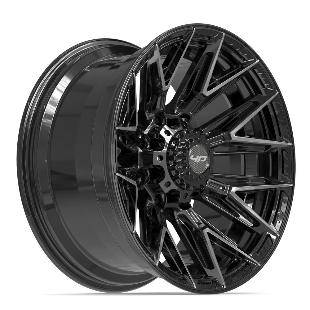 4PLAY 4P40 20x10 8x165.1 -18et Gloss Black Brushed with Tinted Clear Wheel