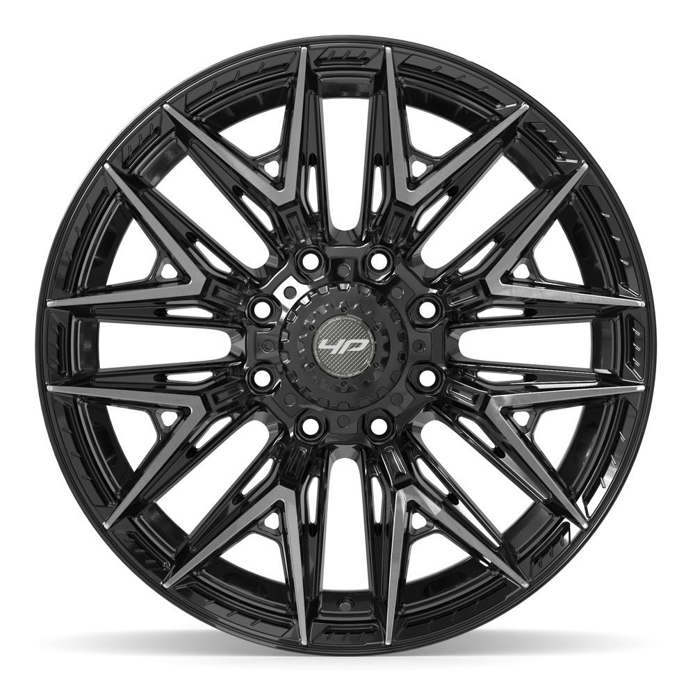 4PLAY 4P40 22x10 8x170 -18et Gloss Black Brushed with Tinted Clear Wheel