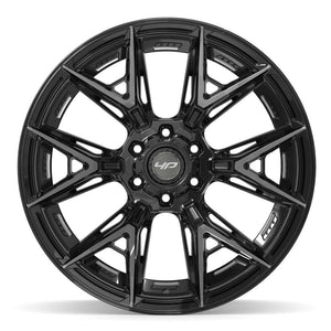4PLAY 4P40 22x12 6x135 + 6x139.7 -44et Gloss Black Brushed with Tinted Clear Wheel