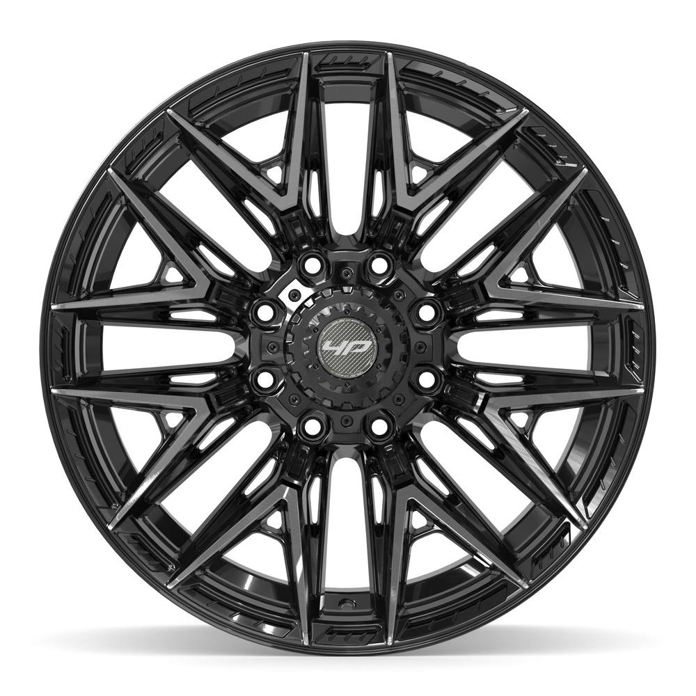 4PLAY 4P40 22x12 8x165.1 -44et Gloss Black Brushed with Tinted Clear Wheel