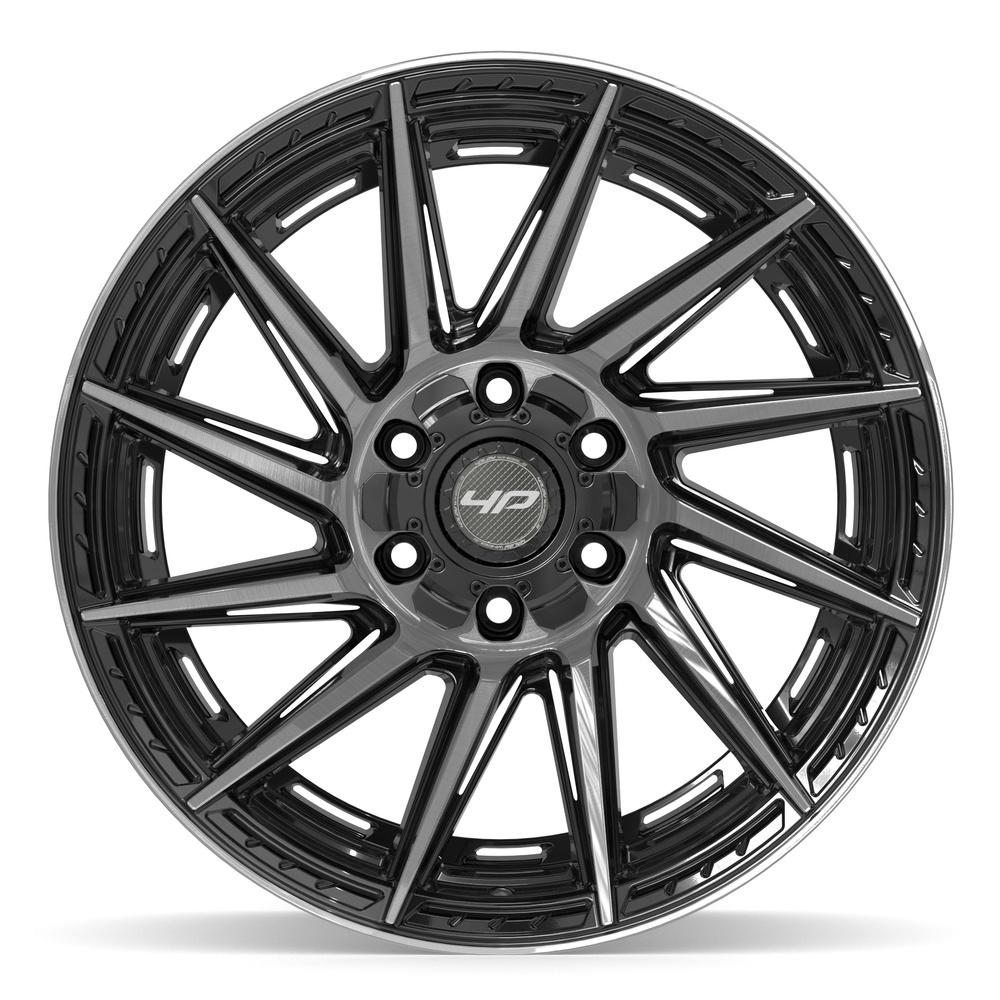 4PLAY 4P42 20x10 6x135 + 6x139.7 -18et Gloss Black Brushed with Tinted Clear Wheel