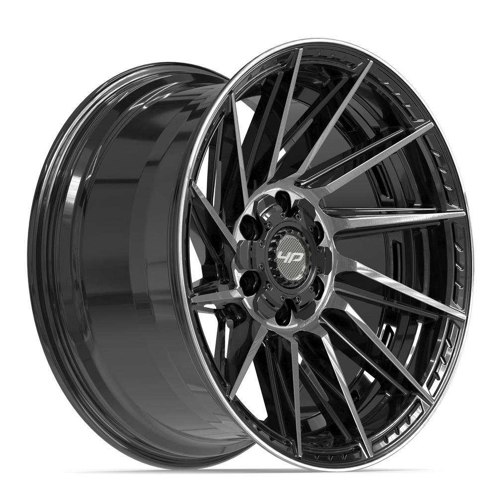 4PLAY 4P42 20x10 6x135 + 6x139.7 -18et Gloss Black Brushed with Tinted Clear Wheel
