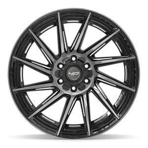 4PLAY 4P42 22x10 6x135 + 6x139.7 -18et Gloss Black Brushed with Tinted Clear Wheel