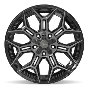 4PLAY 4P44 20x10 5x127 + 5x139.7 -18et Gloss Black Brushed with Tinted Clear Wheel