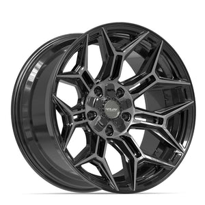 4PLAY 4P44 20x10 5x127 + 5x139.7 -18et Gloss Black Brushed with Tinted Clear Wheel
