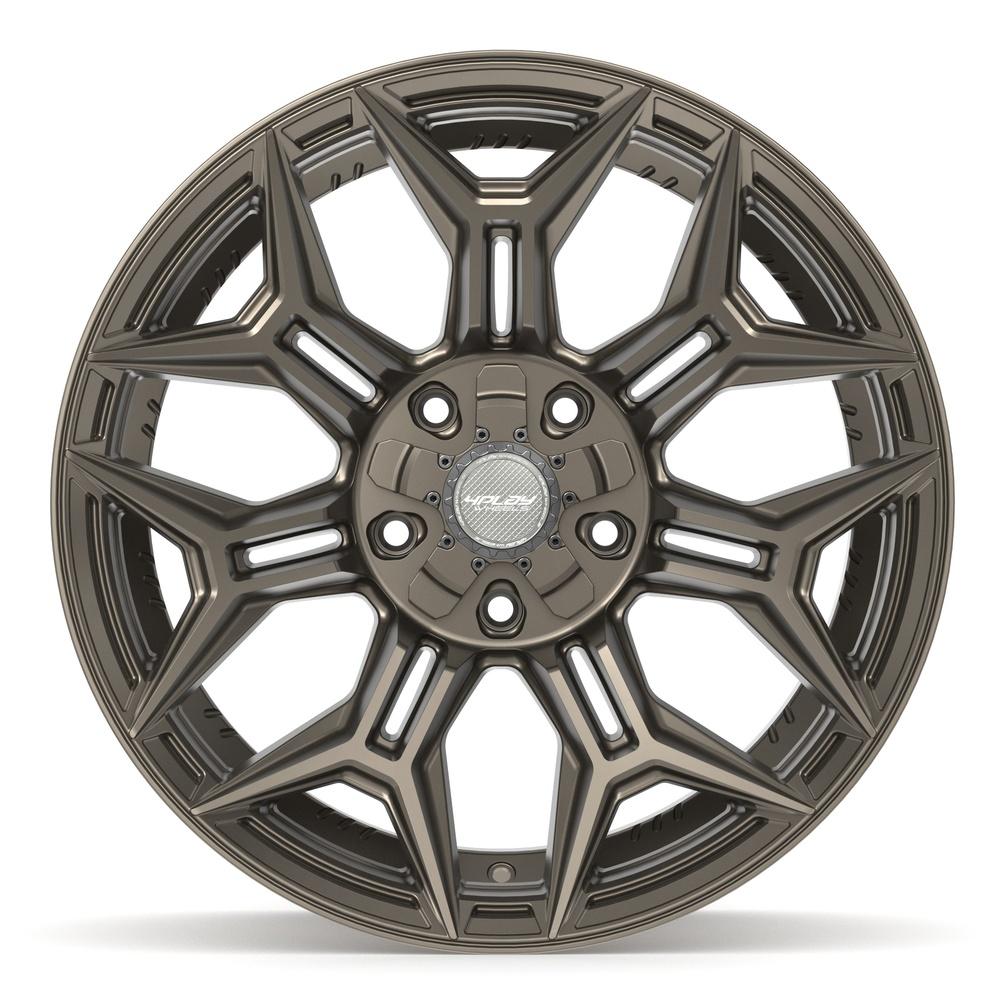 4PLAY 4P44 20x10 5x127 + 5x139.7 -18et Satin Bronze Wheel