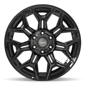 4PLAY 4P44 20x10 6x135 + 6x139.7 -18et Gloss Black Wheel