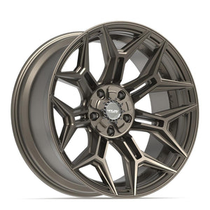 4PLAY 4P44 22x10 5x127 + 5x139.7 -18et Satin Bronze Wheel