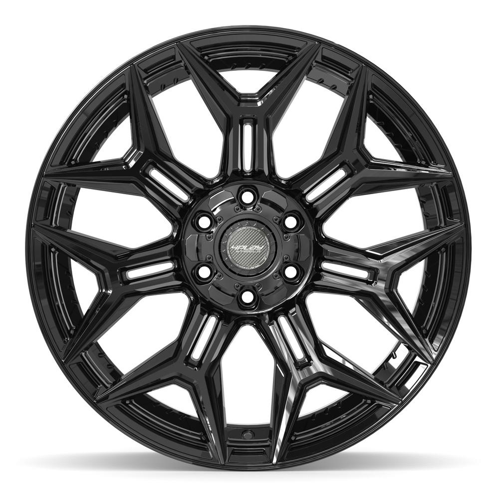 4PLAY 4P44 22x10 6x135 + 6x139.7 -18et Gloss Black Wheel