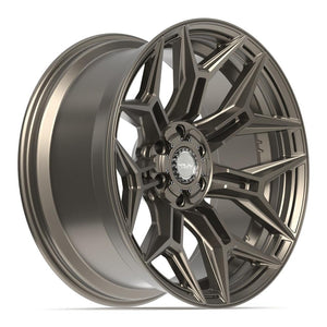 4PLAY 4P44 22x10 6x135 + 6x139.7 -18et Satin Bronze Wheel