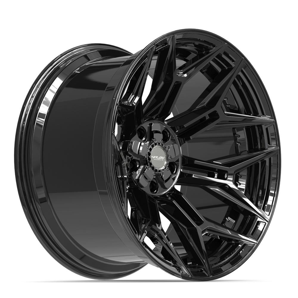 4PLAY 4P44 22x12 5x127 + 5x139.7 -44et Gloss Black Wheel
