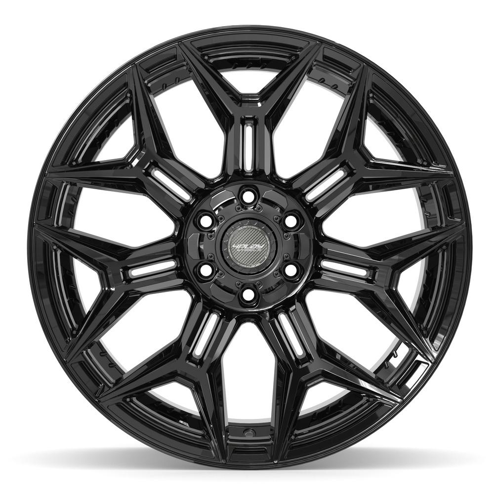 4PLAY 4P44 22x12 6x135 + 6x139.7 -44et Gloss Black Wheel