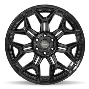 4PLAY 4P44 22x12 6x135 + 6x139.7 -44et Gloss Black Wheel