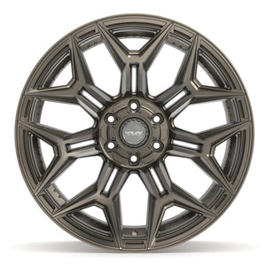 4PLAY 4P44 22x12 6x135 + 6x139.7 -44et Satin Bronze Wheel