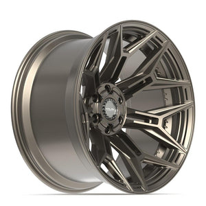 4PLAY 4P44 22x12 6x135 + 6x139.7 -44et Satin Bronze Wheel