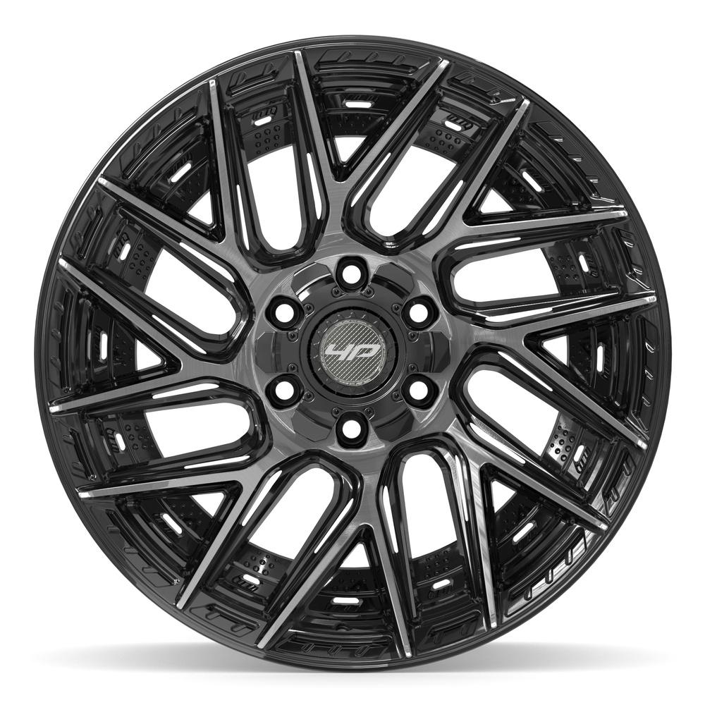 4PLAY 4P45 20x10 6x135 + 6x139.7 -18et Gloss Black Brushed with Tinted Clear Wheel