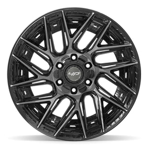 4PLAY 4P45 20x10 6x135 + 6x139.7 -18et Gloss Black Brushed with Tinted Clear Wheel