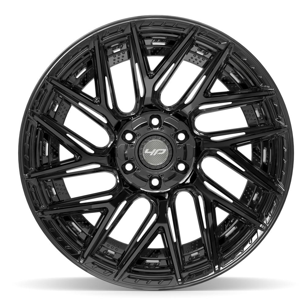 4PLAY 4P45 22x12 6x135 + 6x139.7 -44et Gloss Black Wheel
