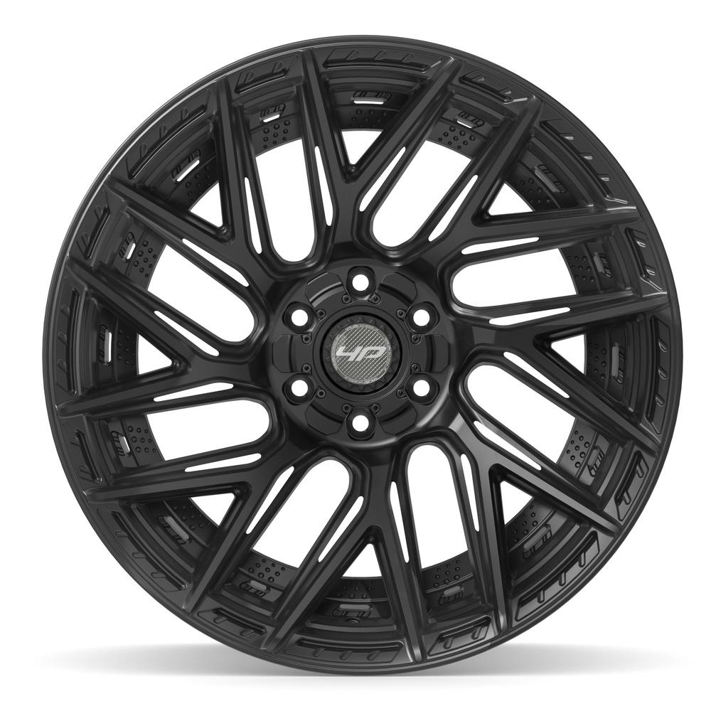 4PLAY 4P45 22x12 6x135 + 6x139.7 -44et Satin Black Wheel