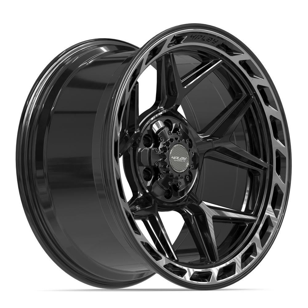 4PLAY 4P55 20x10 6x135 + 6x139.7 -18et Gloss Black Brushed with Tinted Clear Wheel